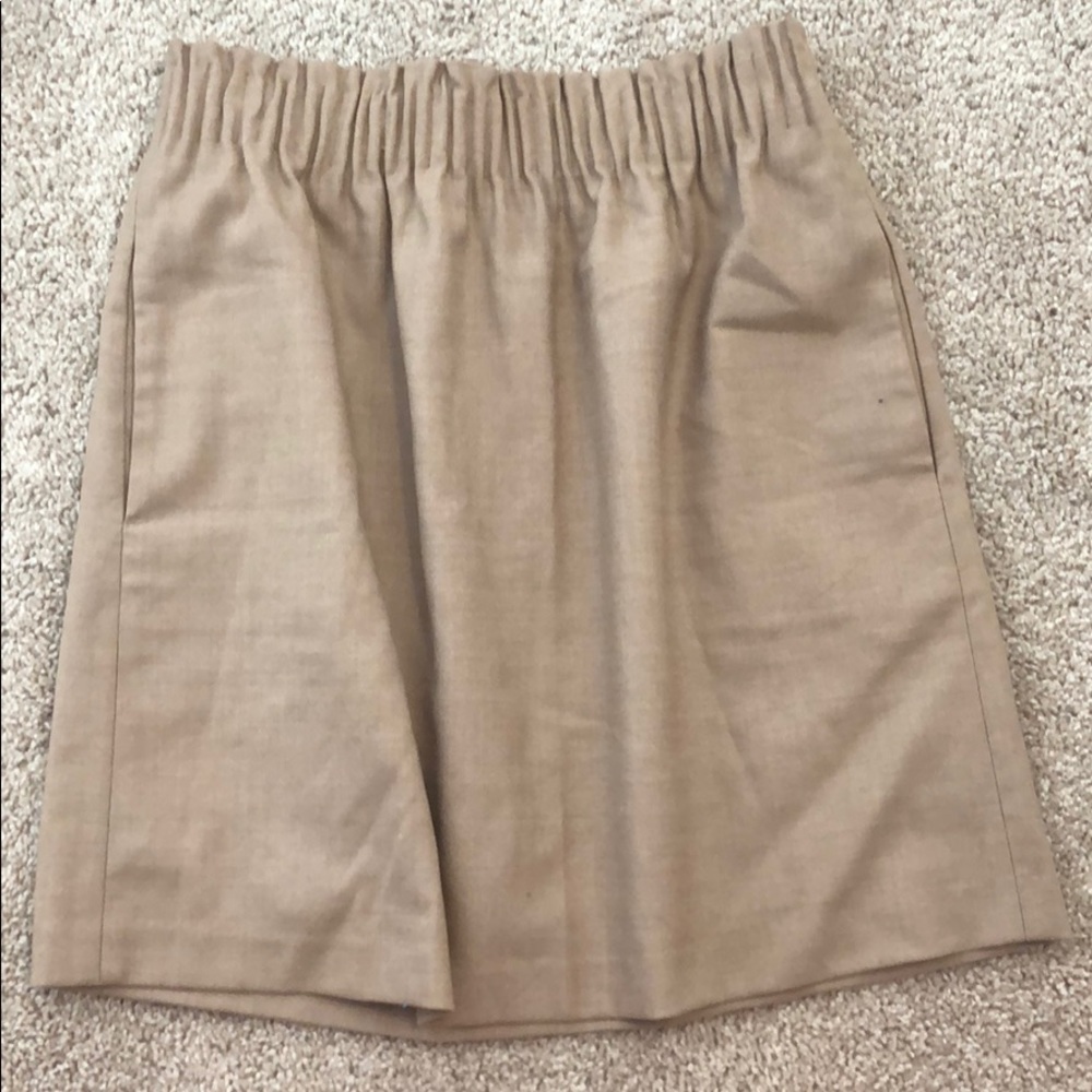 Tan J Crew skirt